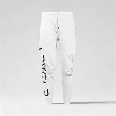 L3VEL3 ESSENTIAL JOGGERS PANTS - BLANCO