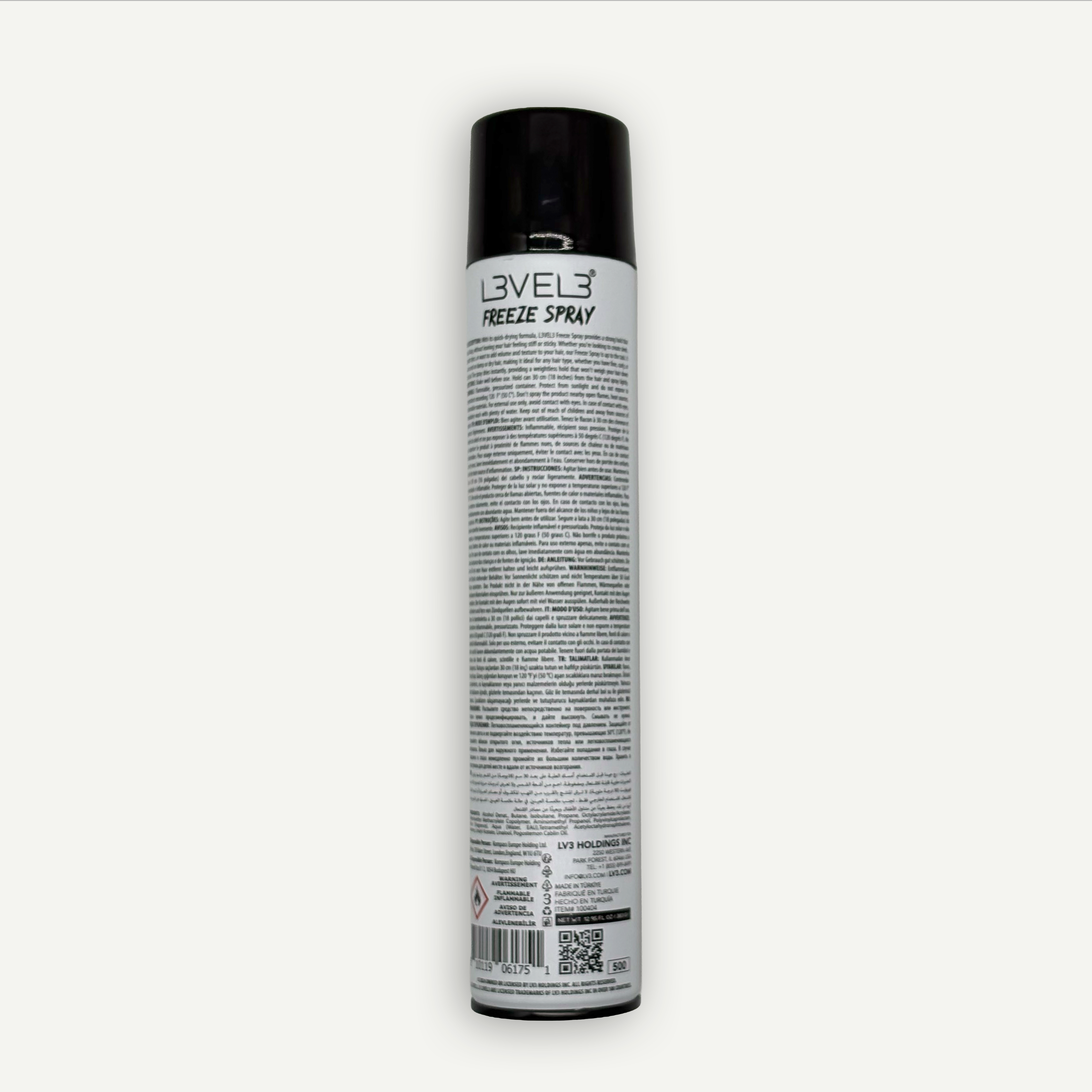 L3VEL3 FREEZE HAIR SPRAY 383GR