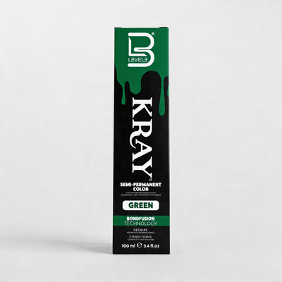 L3VEL3 GREEN SEMI PERMANENT COLOR TUBE 100 ml
