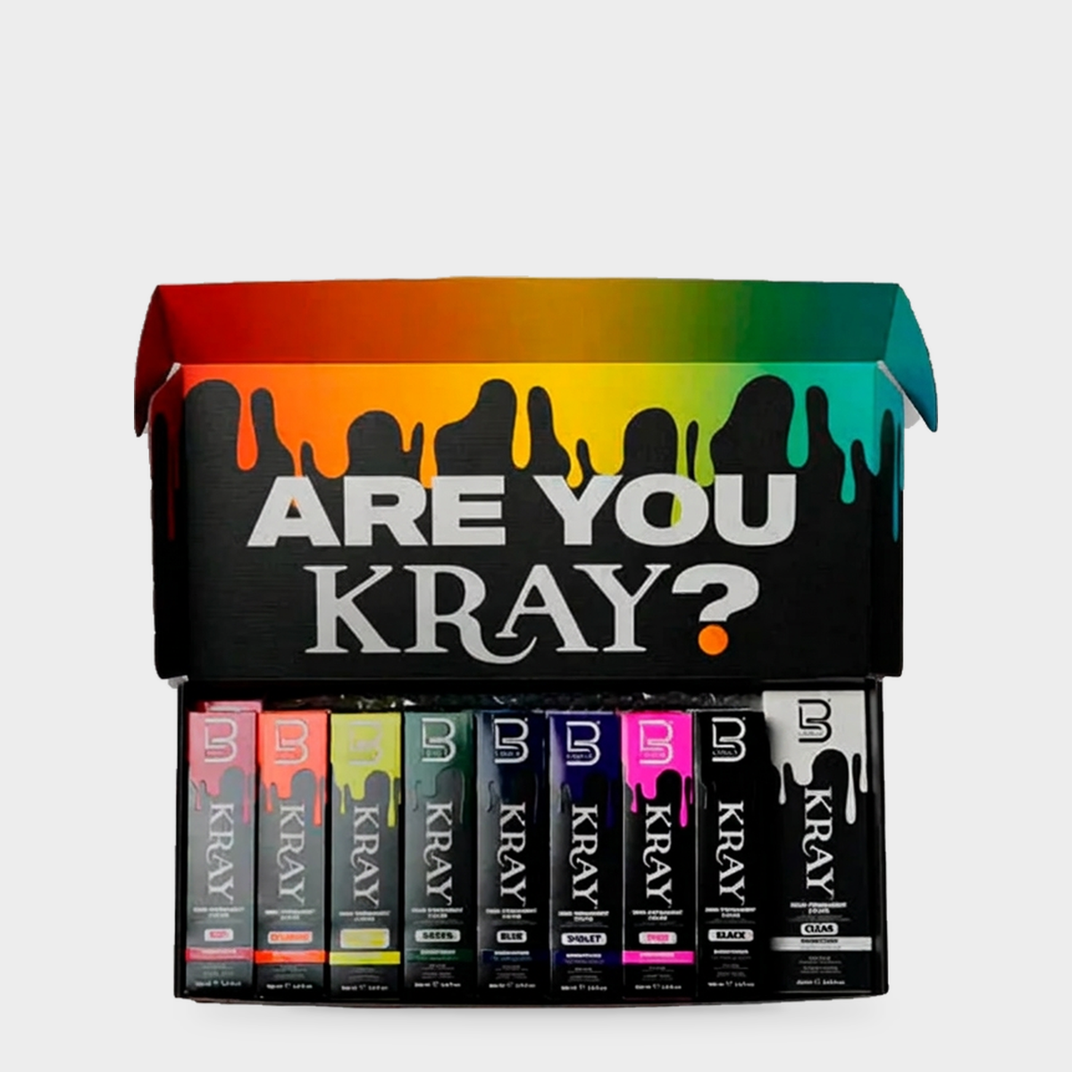 L3VEL3 KRAY Color Intro Kit 17 Colors with Box and Color Hair Swatch — Vista_1