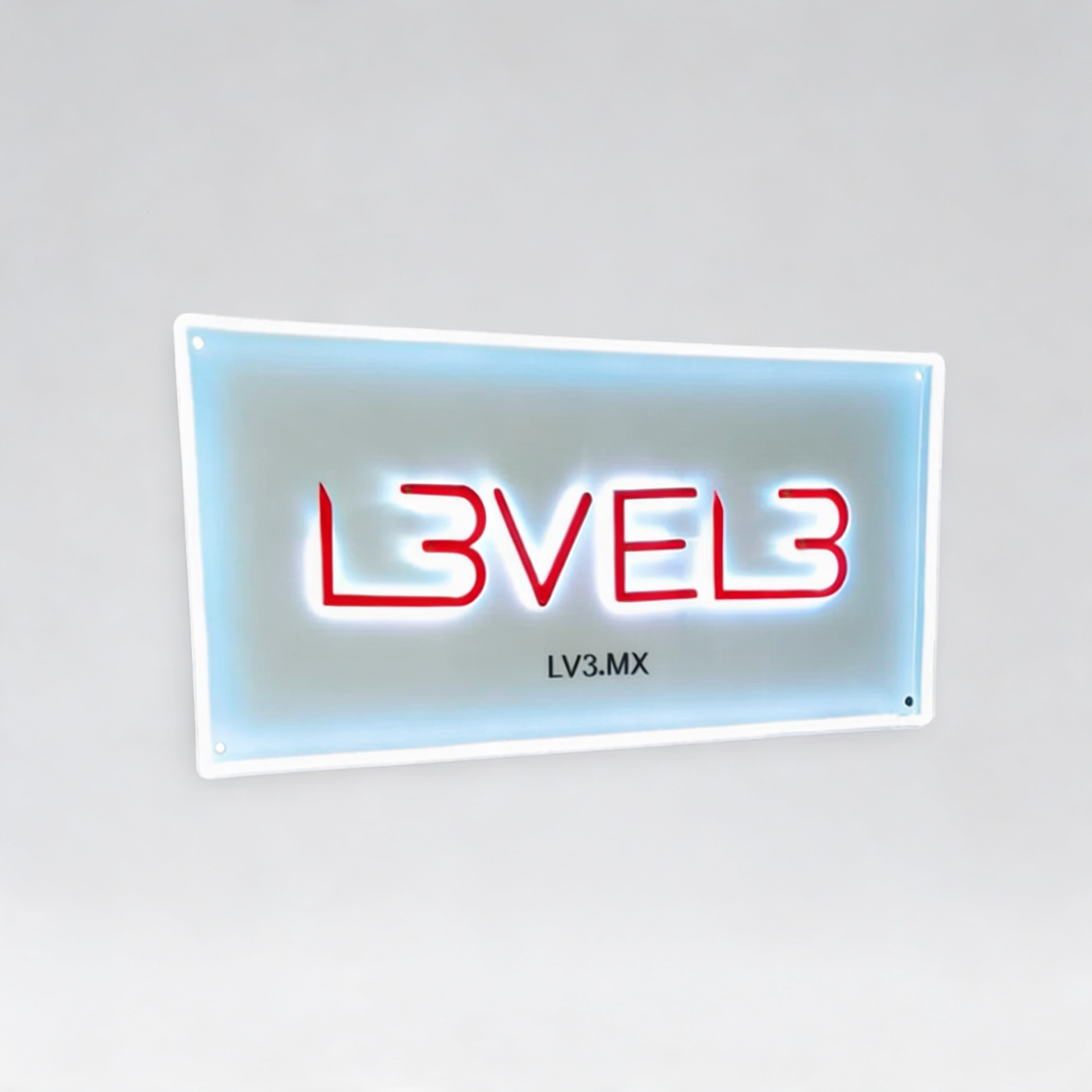 L3VEL3 NEON LV3 HOUSE (BLANCO)