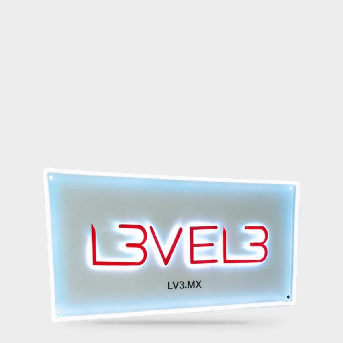 L3VEL3 Neon LV3 House (Blanco) — Portada