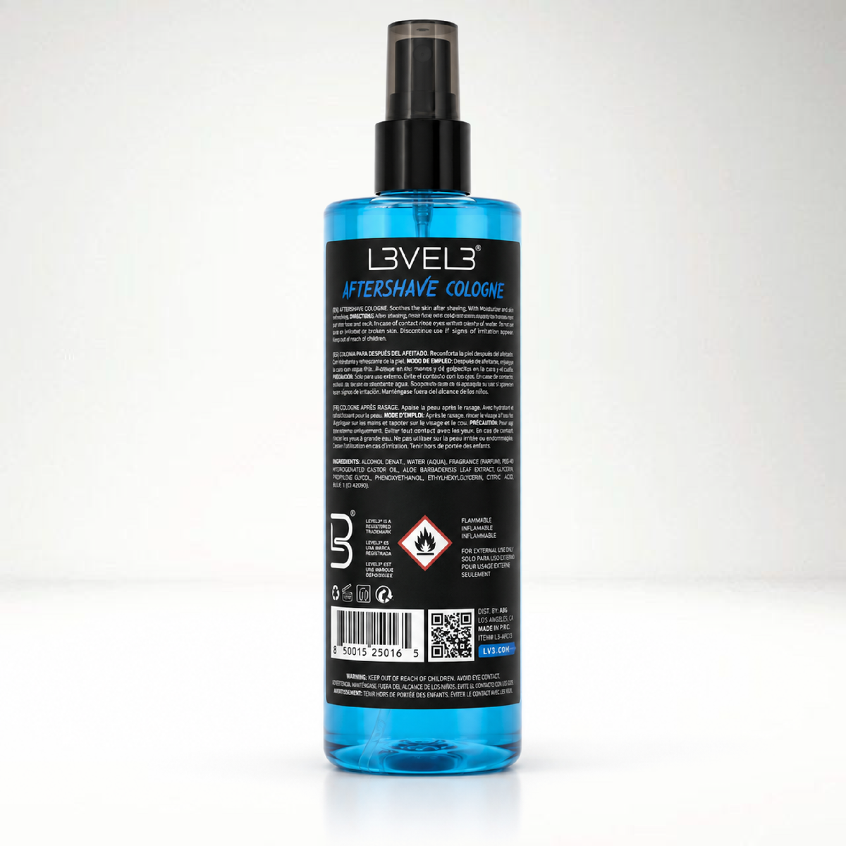 L3VEL3 Aftershave Cologne Aqua 400 ml