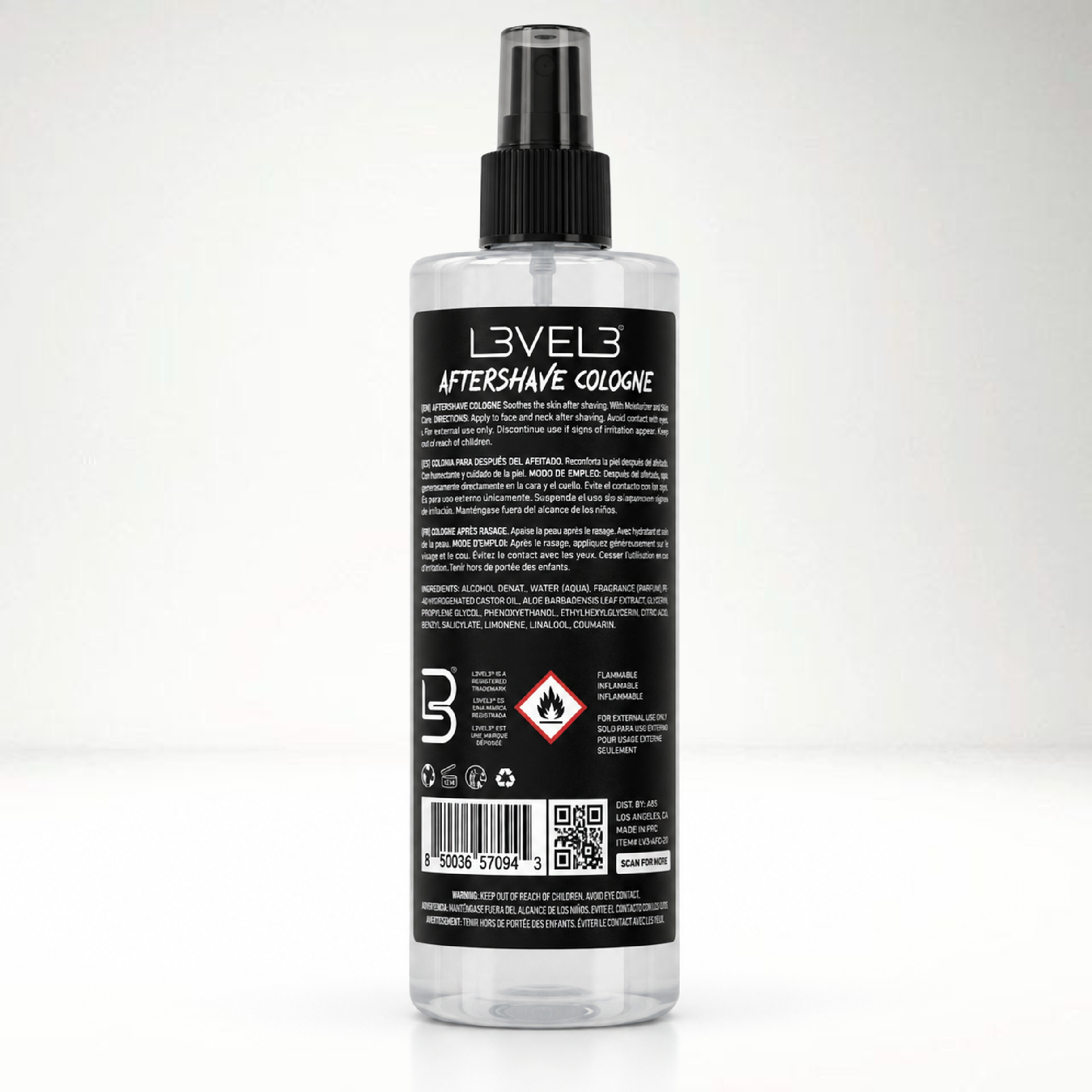 L3VEL3 Aftershave Cologne Frost 400 ml
