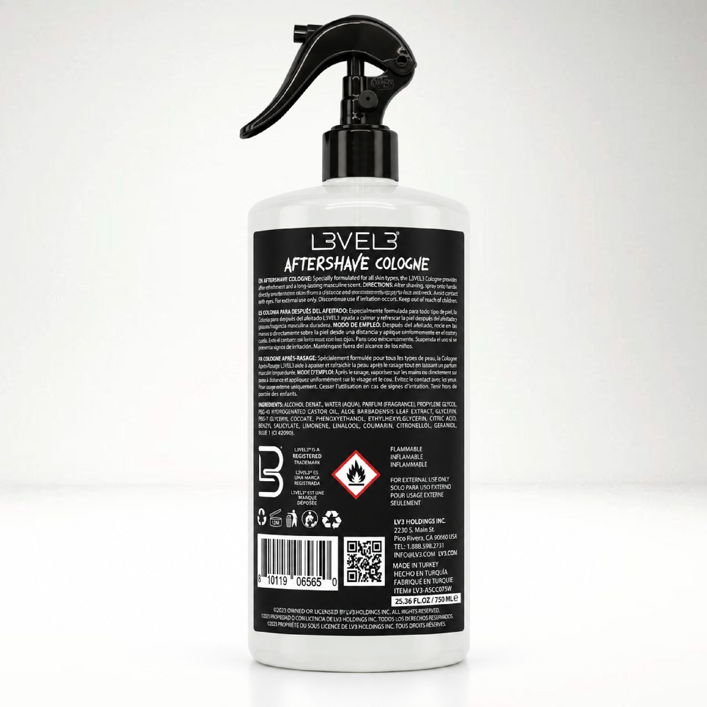 L3VEL3 Aftershave Cologne Frost 750 ml