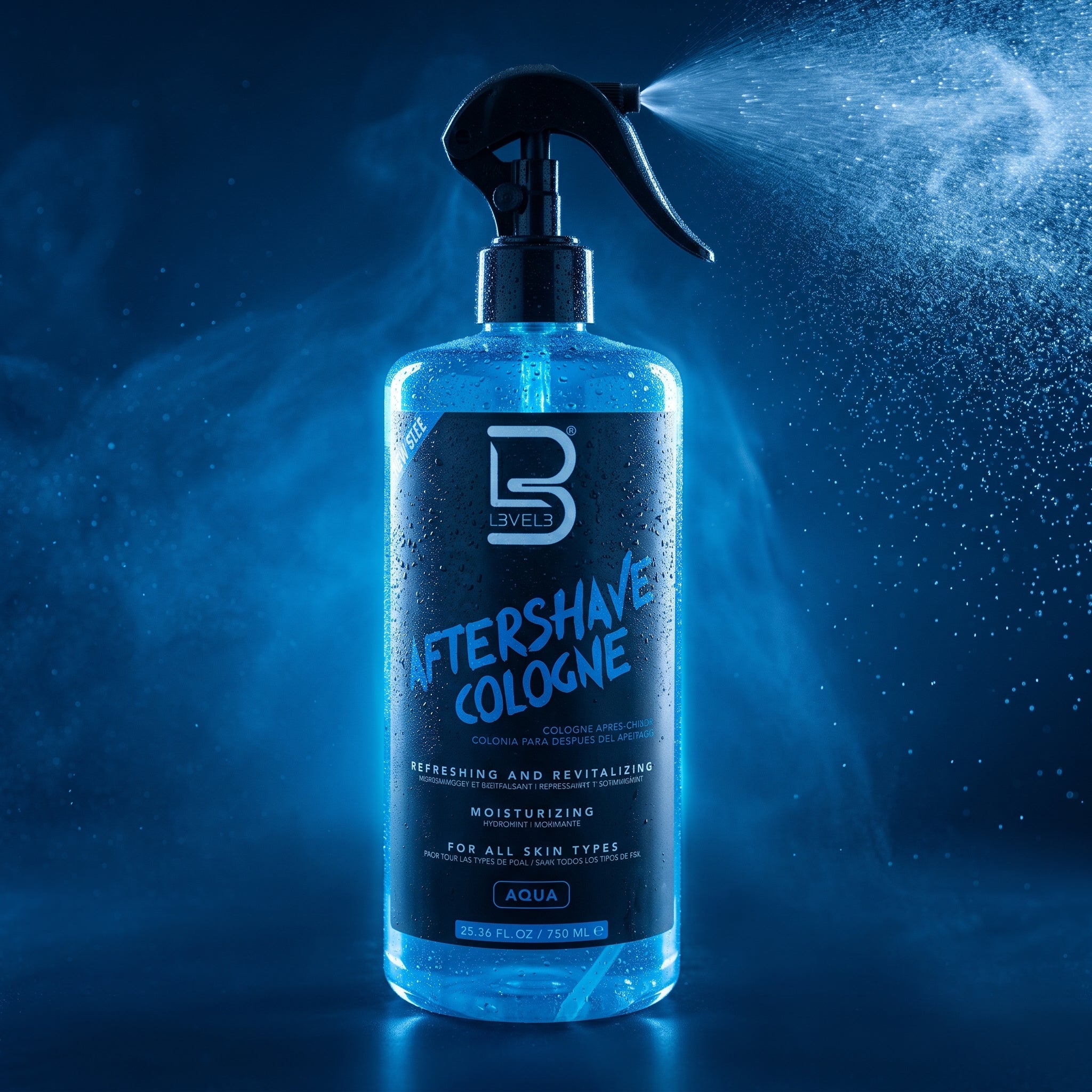 L3VEL3 Aftershave Cologne Aqua 750 ml