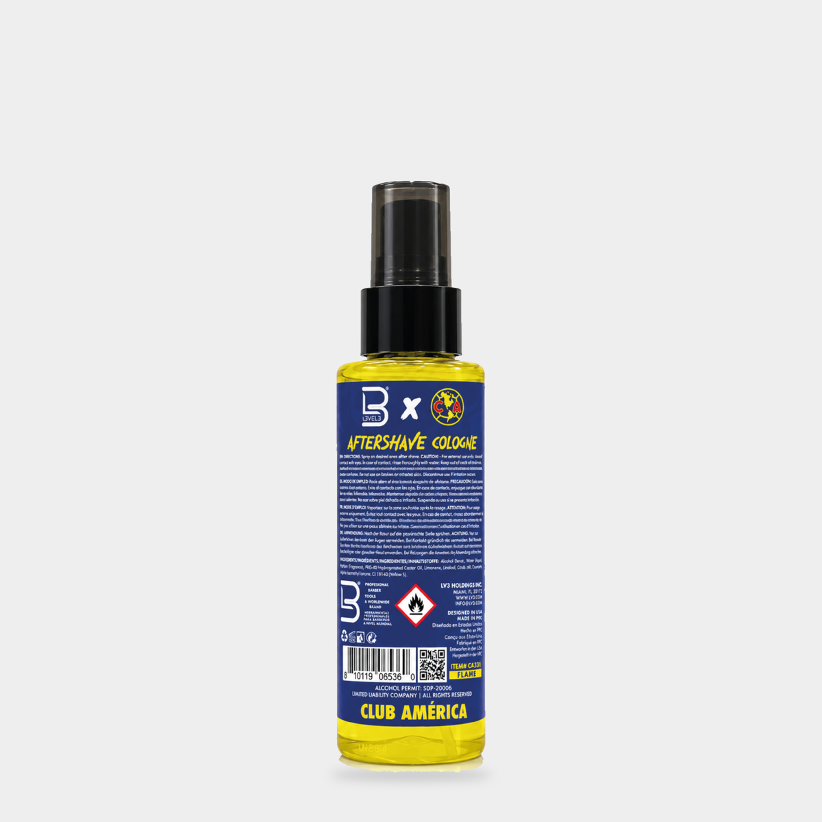 L3VEL3 CA Aftershave Cologne Flame 100 ml - Reverso