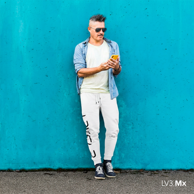 L3VEL3 ESSENTIAL JOGGERS PANTS - BLANCO