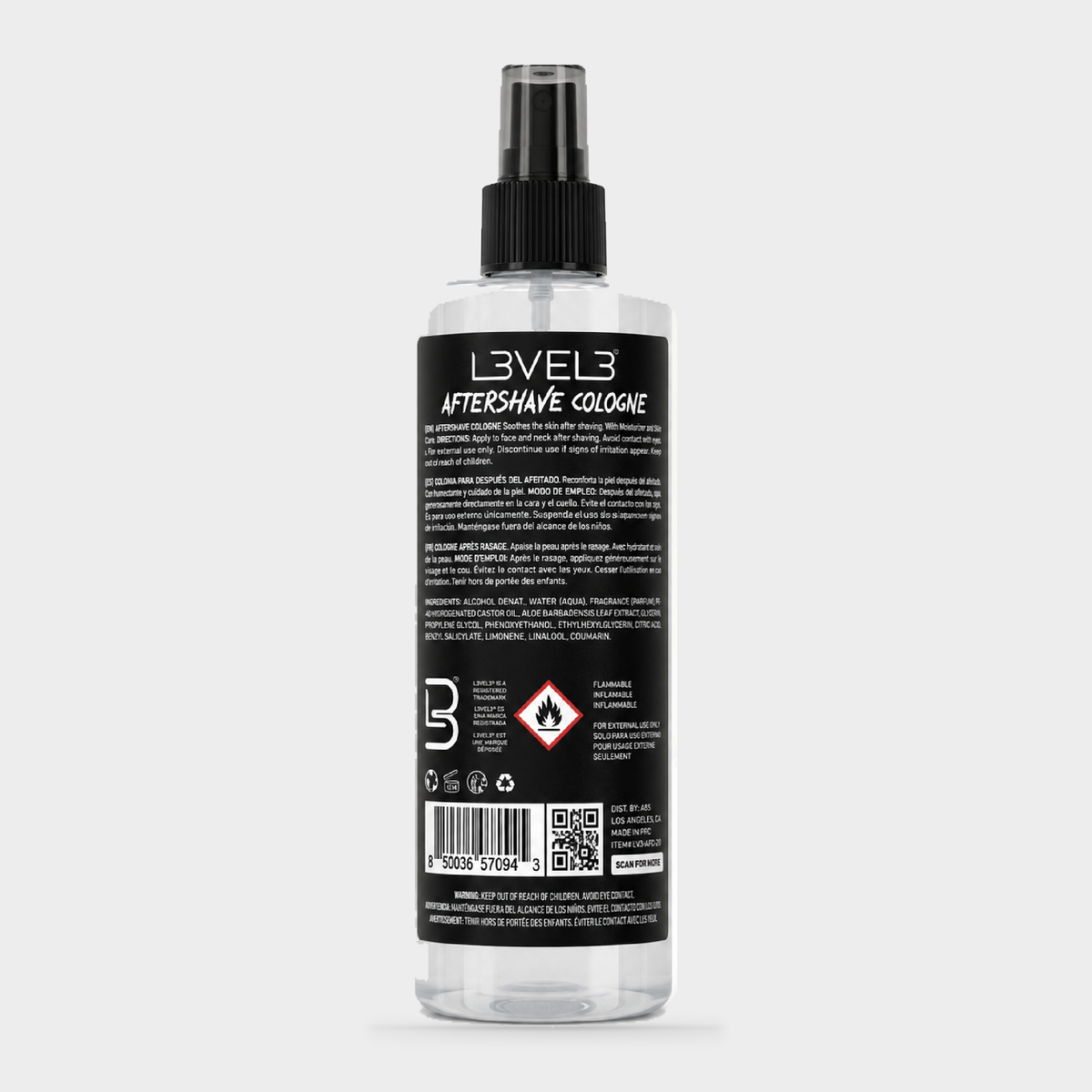 L3VEL3 Aftershave Cologne Frost 400 ml