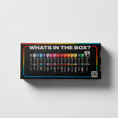 L3VEL3 KRAY COLOR INTRO KIT 17 COLORS WITH BOX AND COLOR HAIR SWATCH