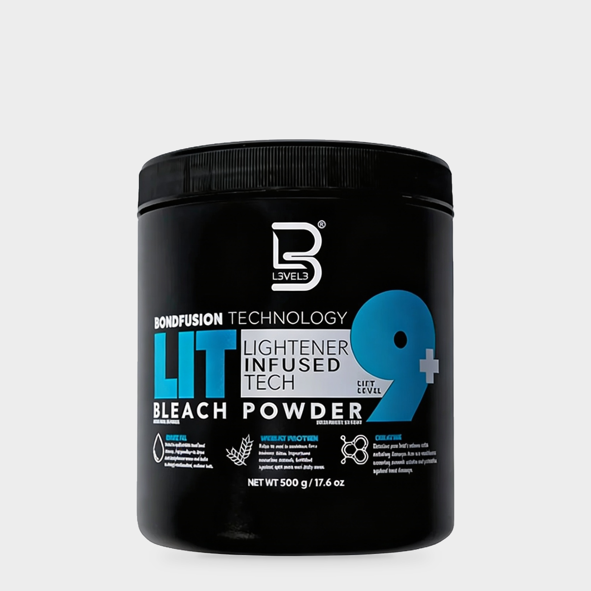 L3VEL3 LIT Bleach Powder Level 9+ 500 g — Portada