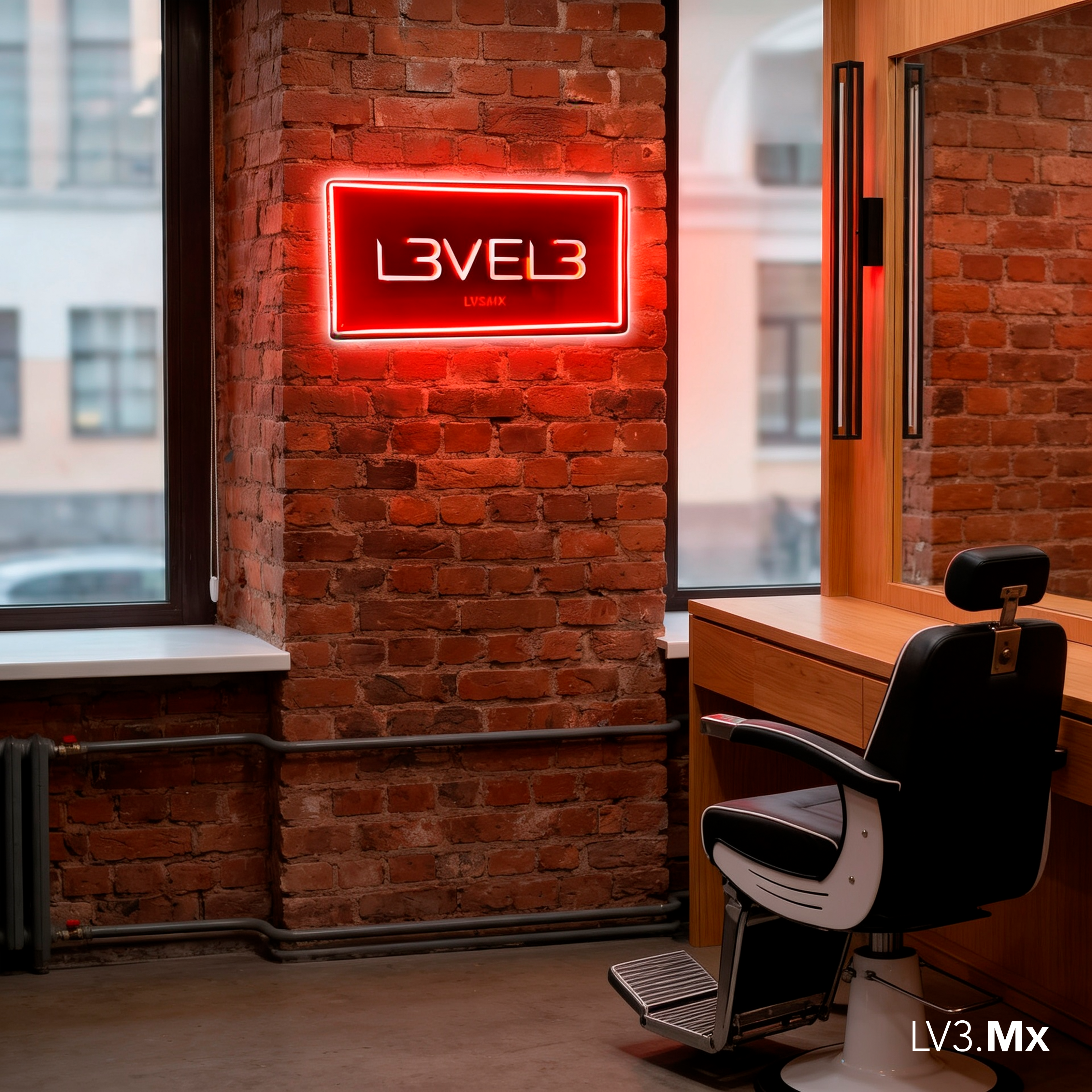 L3VEL3 NEON LV3 HOUSE (NEGRO)