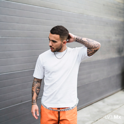 L3VEL3 STRAP T-SHIRT - BLANCO