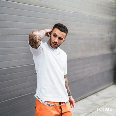 L3VEL3 STRAP T-SHIRT - BLANCO
