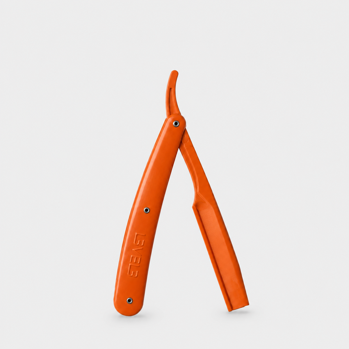 L3VEL3 Orange Razor — Vista abierta