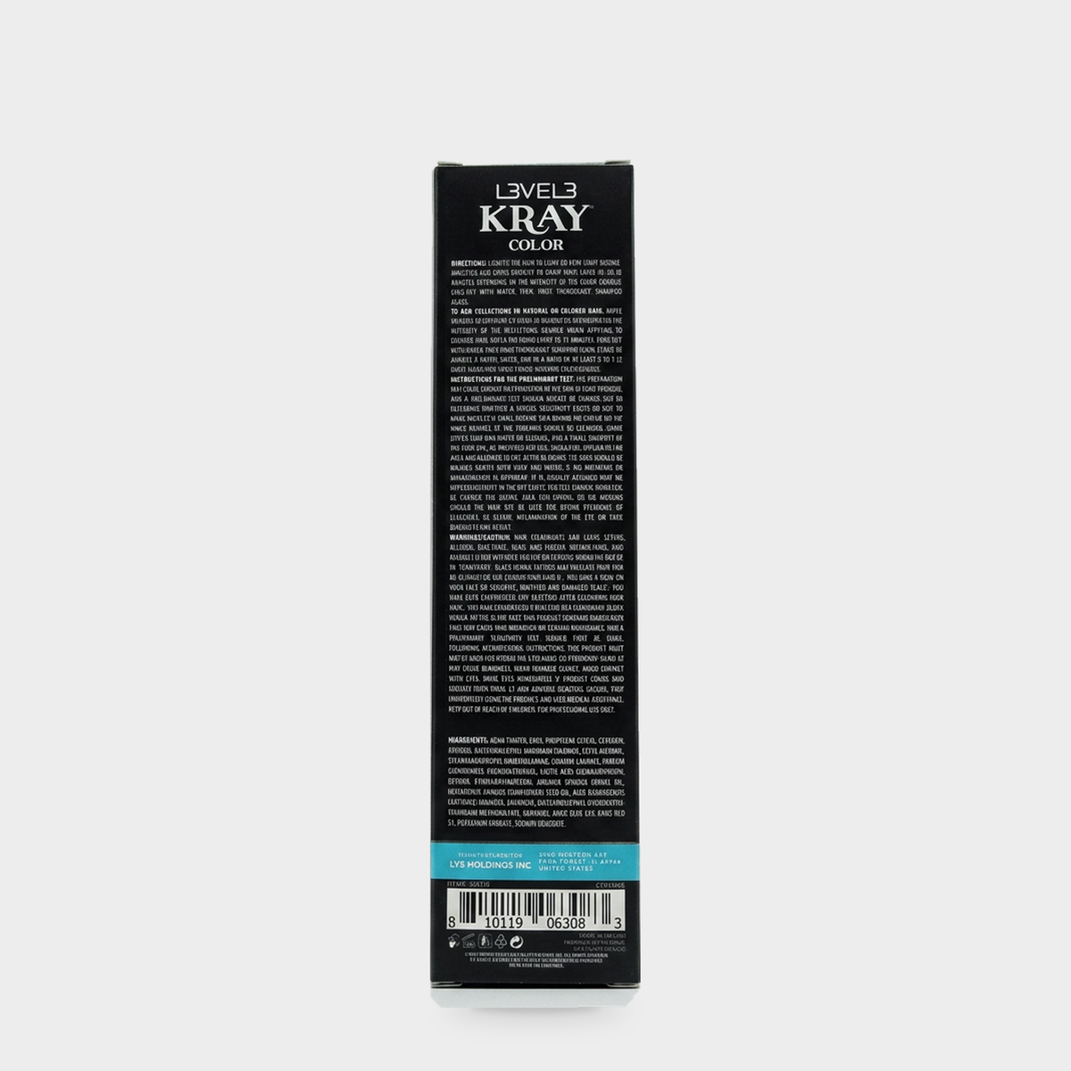 L3VEL3 Light Blue Semi Permanent Color Tube 100 ml — Reverso