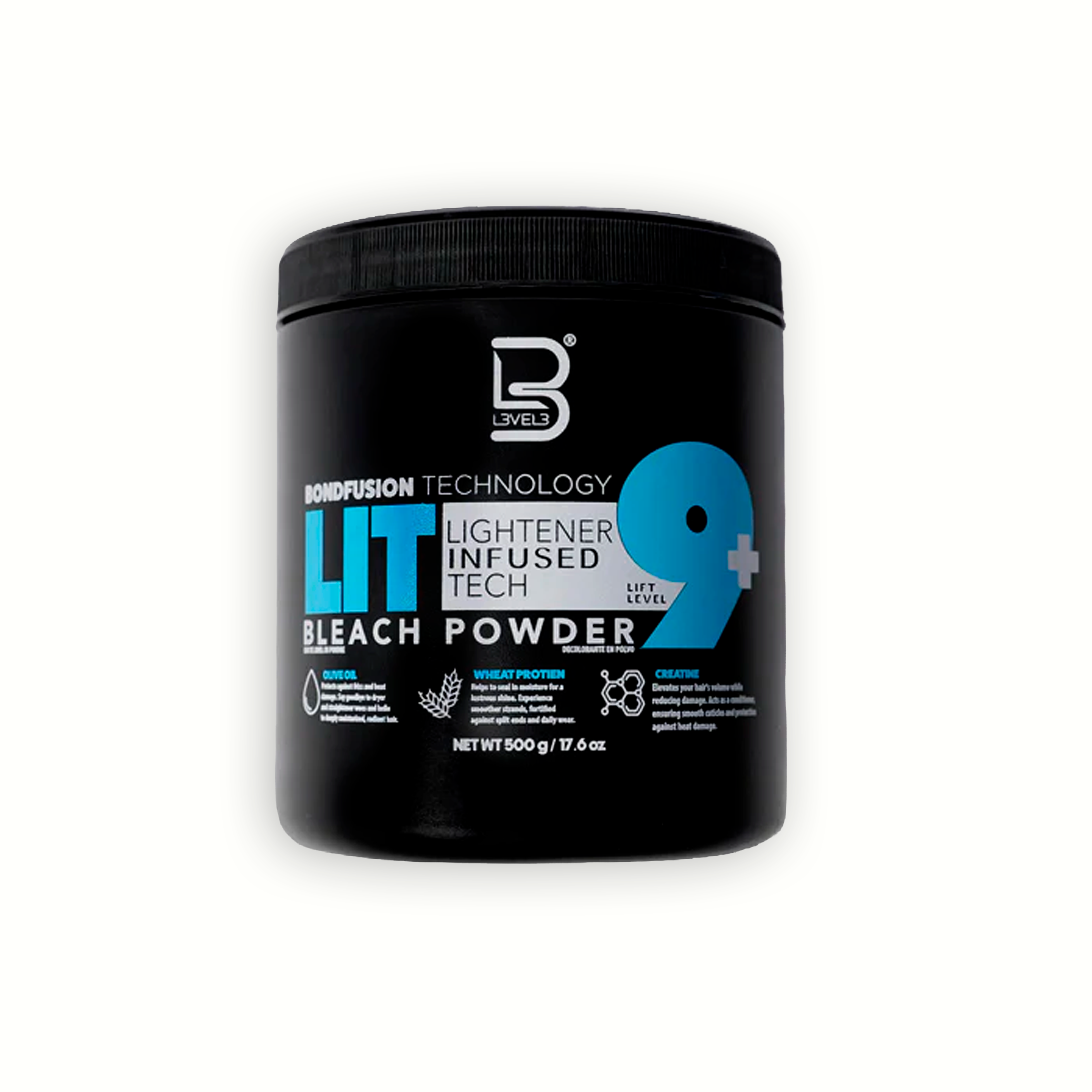 L3VEL3 LIT BLEACH POWDER LEVEL 9+ 500GR
