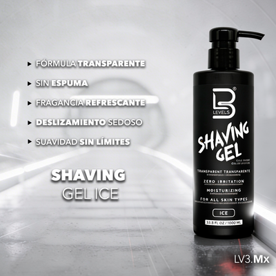 L3VEL3  Shaving Gel Ice 1000 ml