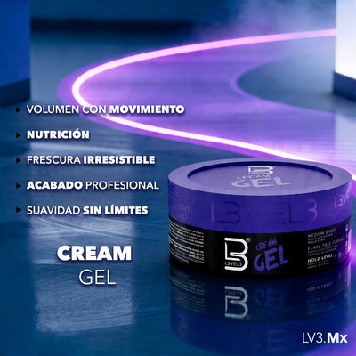 L3VEL3 Cream Hair Gel 100 ml