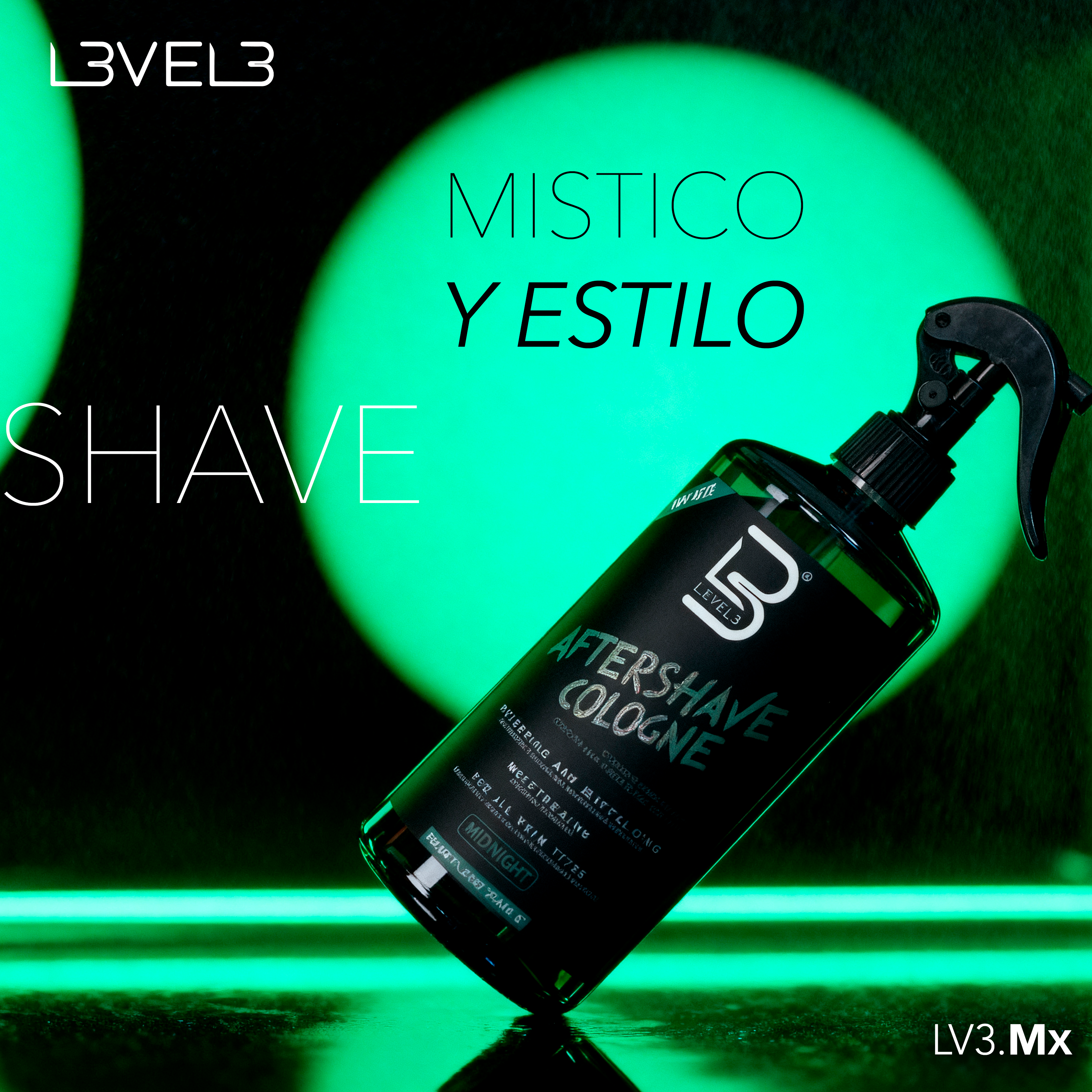 L3VEL3 Aftershave Cologne Midnight 750ml