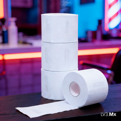 L3VEL3 5 ROLLS (100EACH) NECK PAPER WHITE