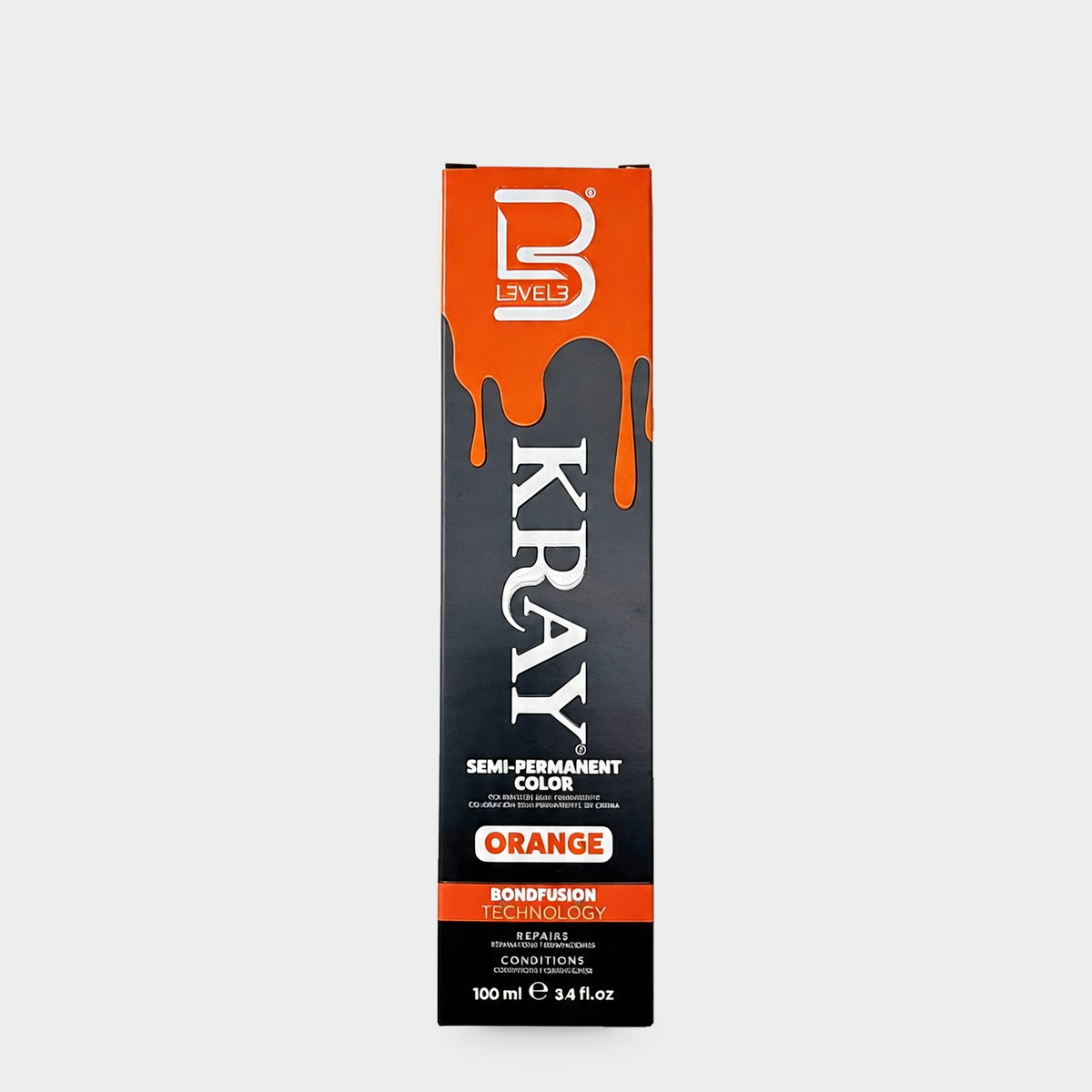 L3VEL3 Orange Semi Permanent Color Tube 100 ml — Portada