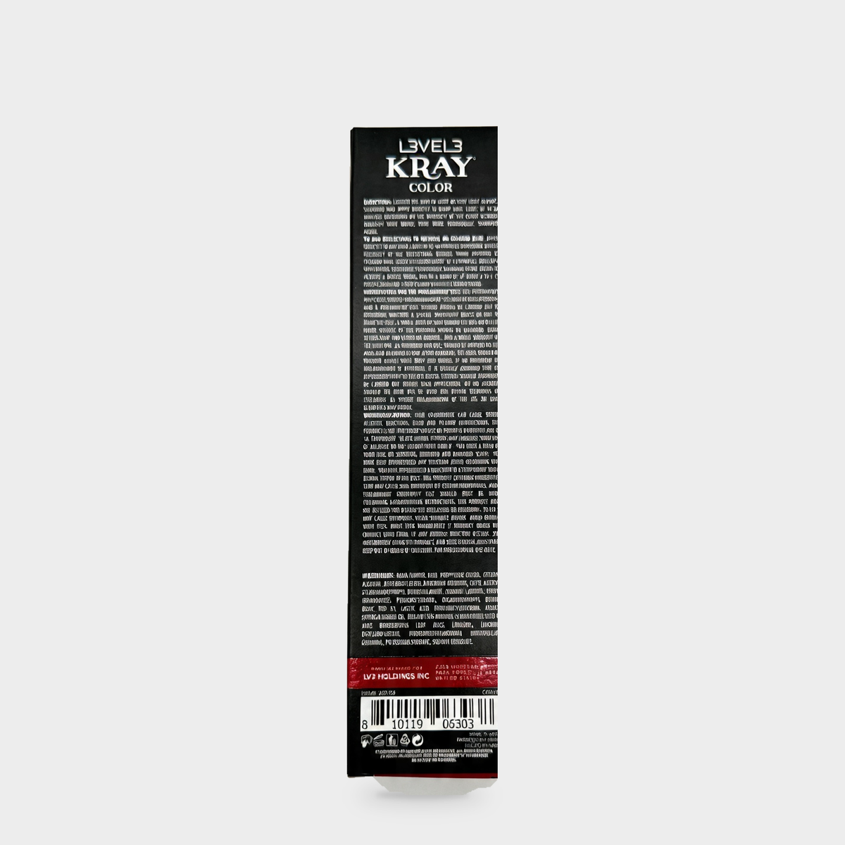 L3VEL3 Red Semi Permanent Color Tube 100 ml — Reverso