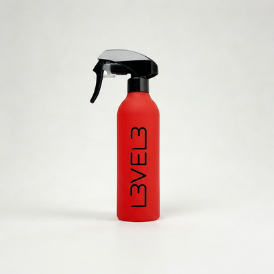 L3VEL3 RUBBERIZED WATER SPRAY BOTTLE RED