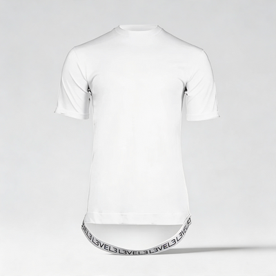 L3VEL3 STRAP T-SHIRT - BLANCO