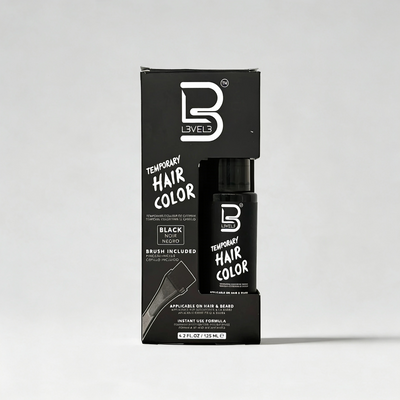 L3VEL3 Temporary Beard Color Black 125 ml