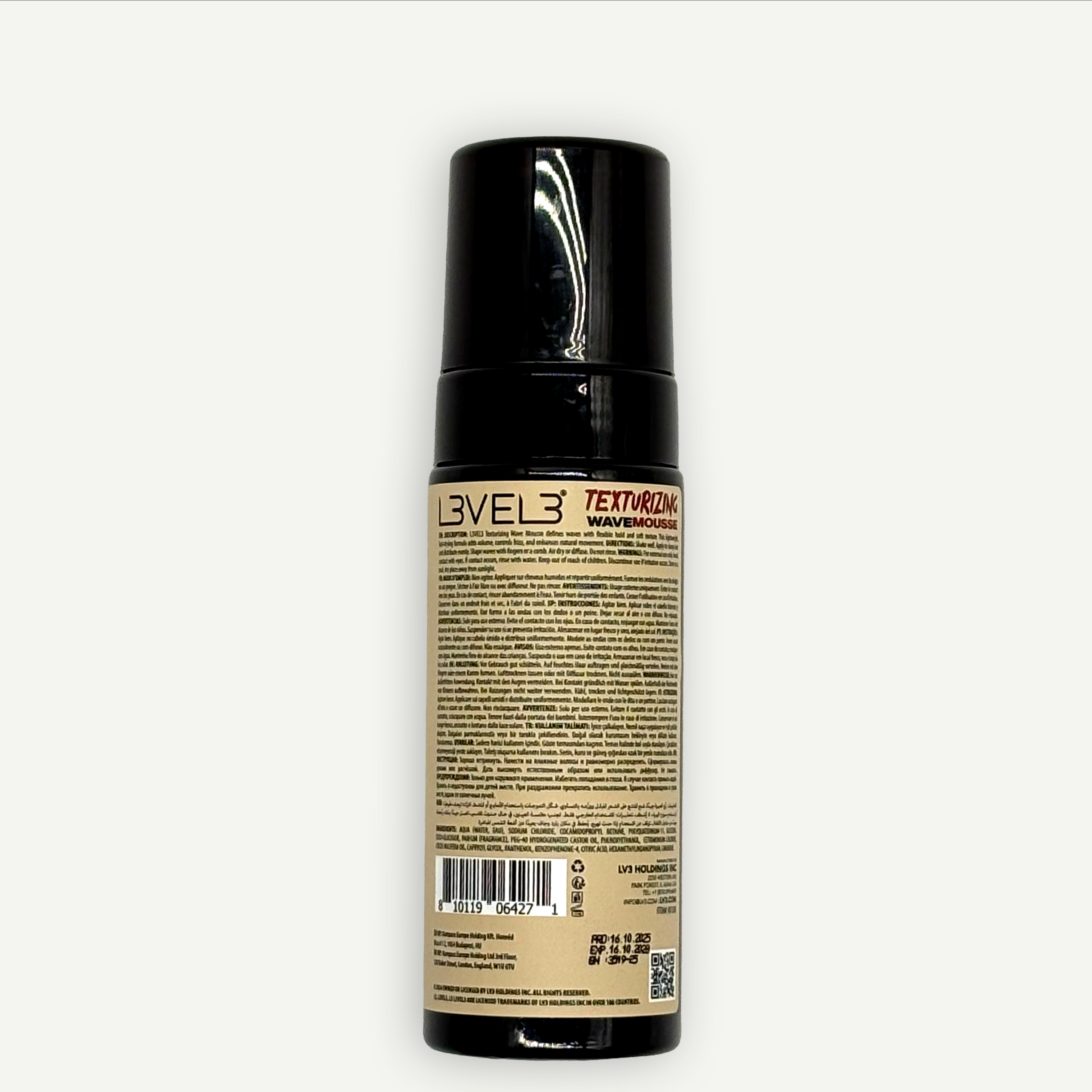 L3VEL3 TEXTURIZING WAVE MOUSSE 150ML
