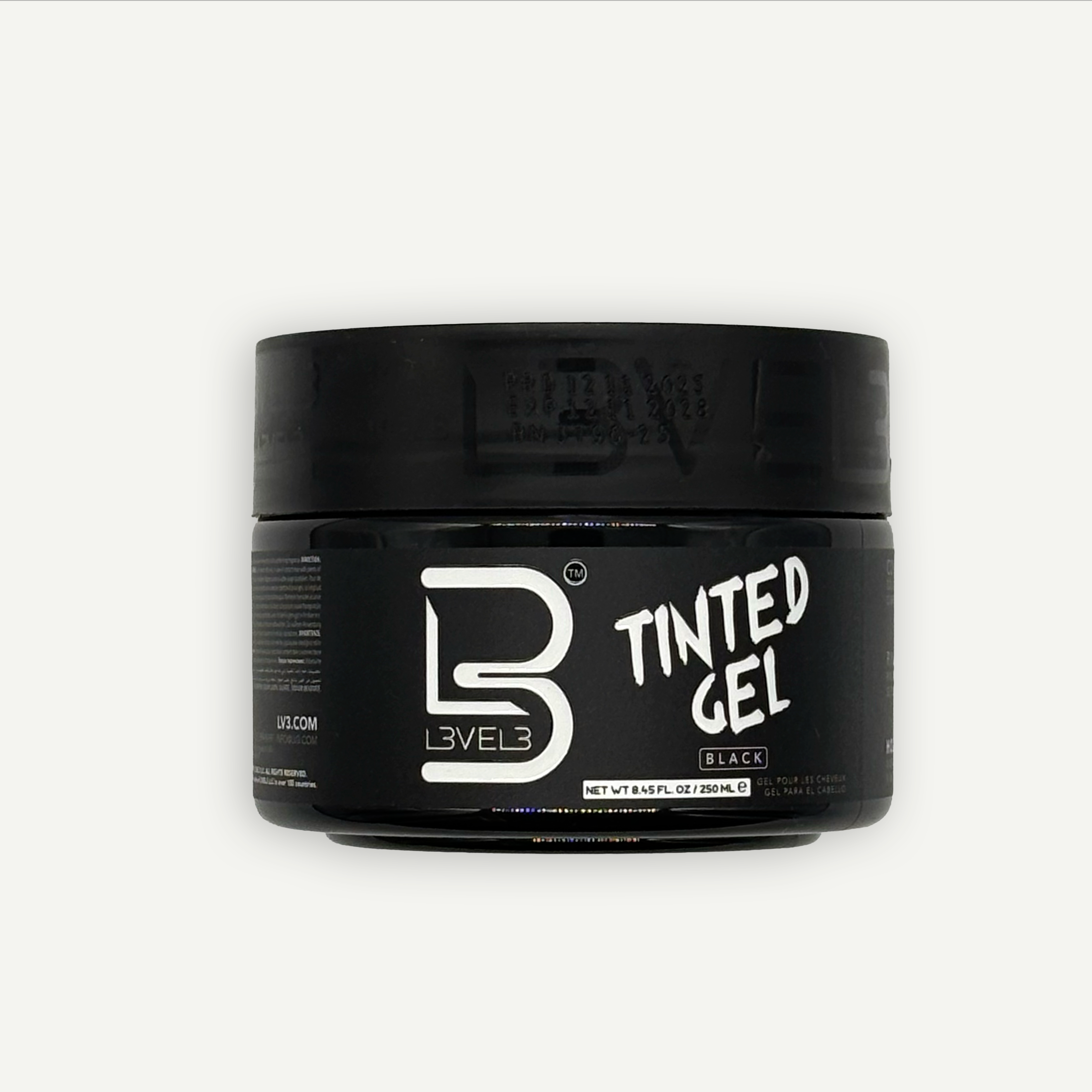 L3VEL3 Tinted Gel Black 250 ml