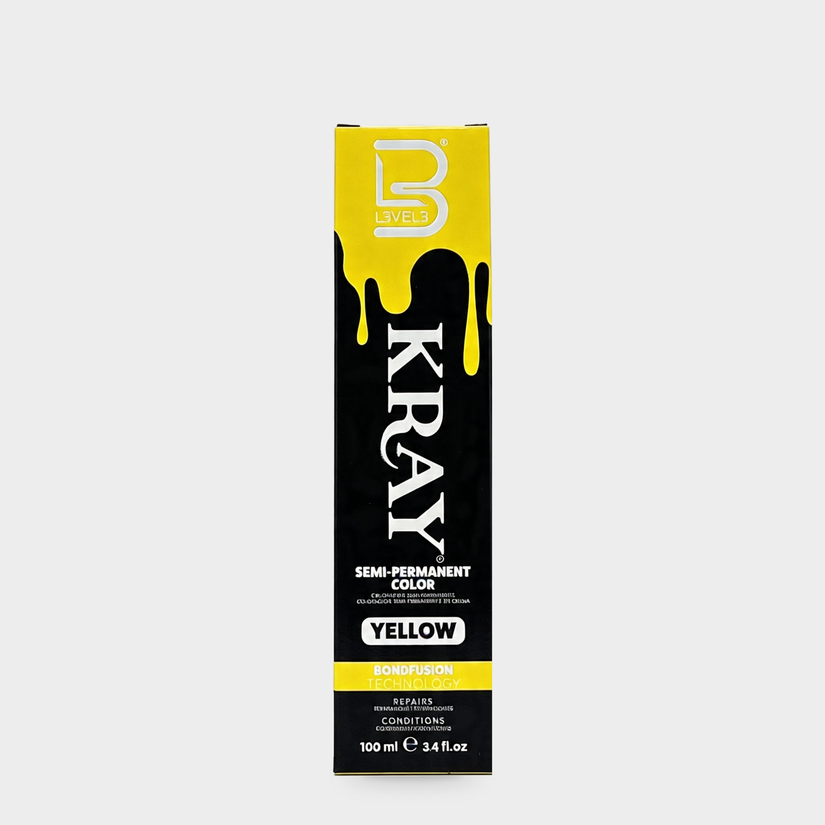 L3VEL3 Yellow Semi Permanent Color Tube 100 ml — Portada