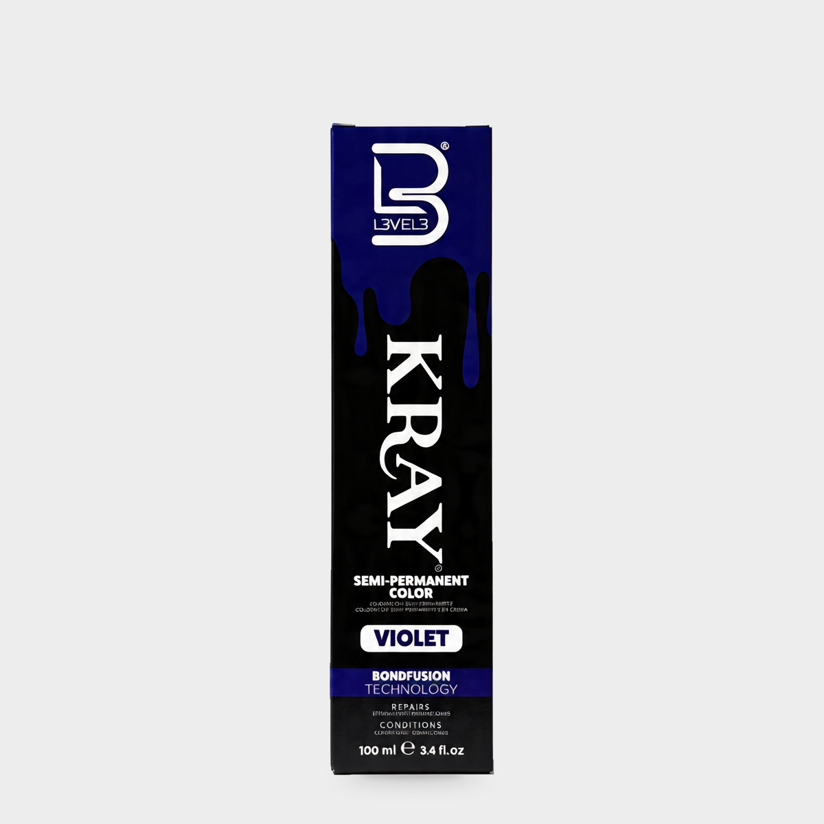 L3VEL3 Violet Semi Permanent Color Tube 100 ml — Portada
