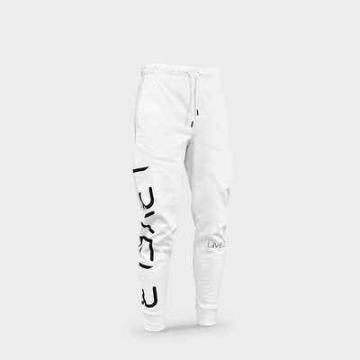 L3VEL3 Essential Joggers Pants - Blanco — Segunda vista del producto