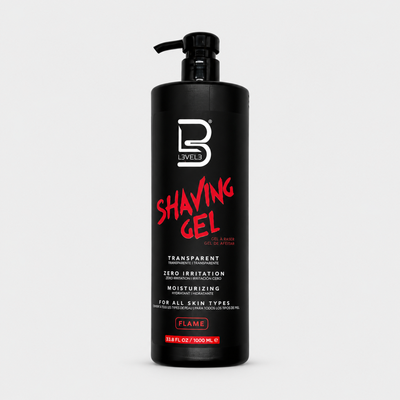 L3VEL3 Shaving Gel Flame 1000 ml — gel de afeitado