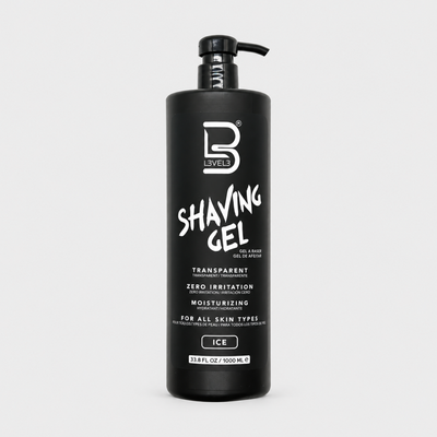 L3VEL3 Shaving Gel Ice 1000 ml — gel de afeitado
