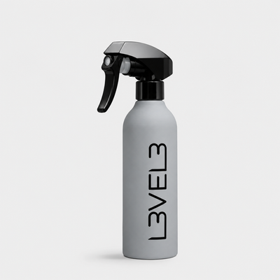 L3VEL3 Rubberized Water Spray Bottle Grey — Segunda vista del producto