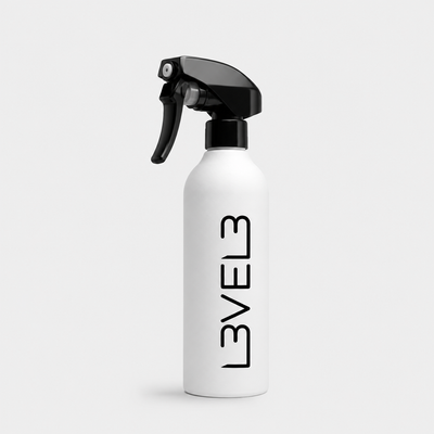 L3VEL3 Rubberized Water Spray Bottle White — Segunda vista del producto