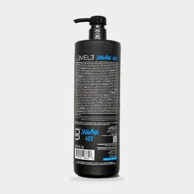L3VEL3 Shaving Gel Aqua 1000 ml — vista posterior