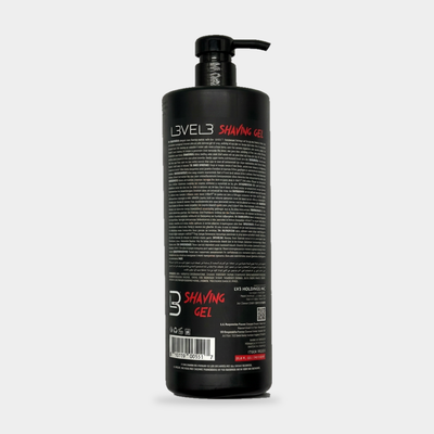 L3VEL3 Shaving Gel Flame 1000 ml — vista posterior