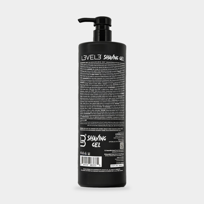 L3VEL3 Shaving Gel Ice 1000 ml — vista posterior
