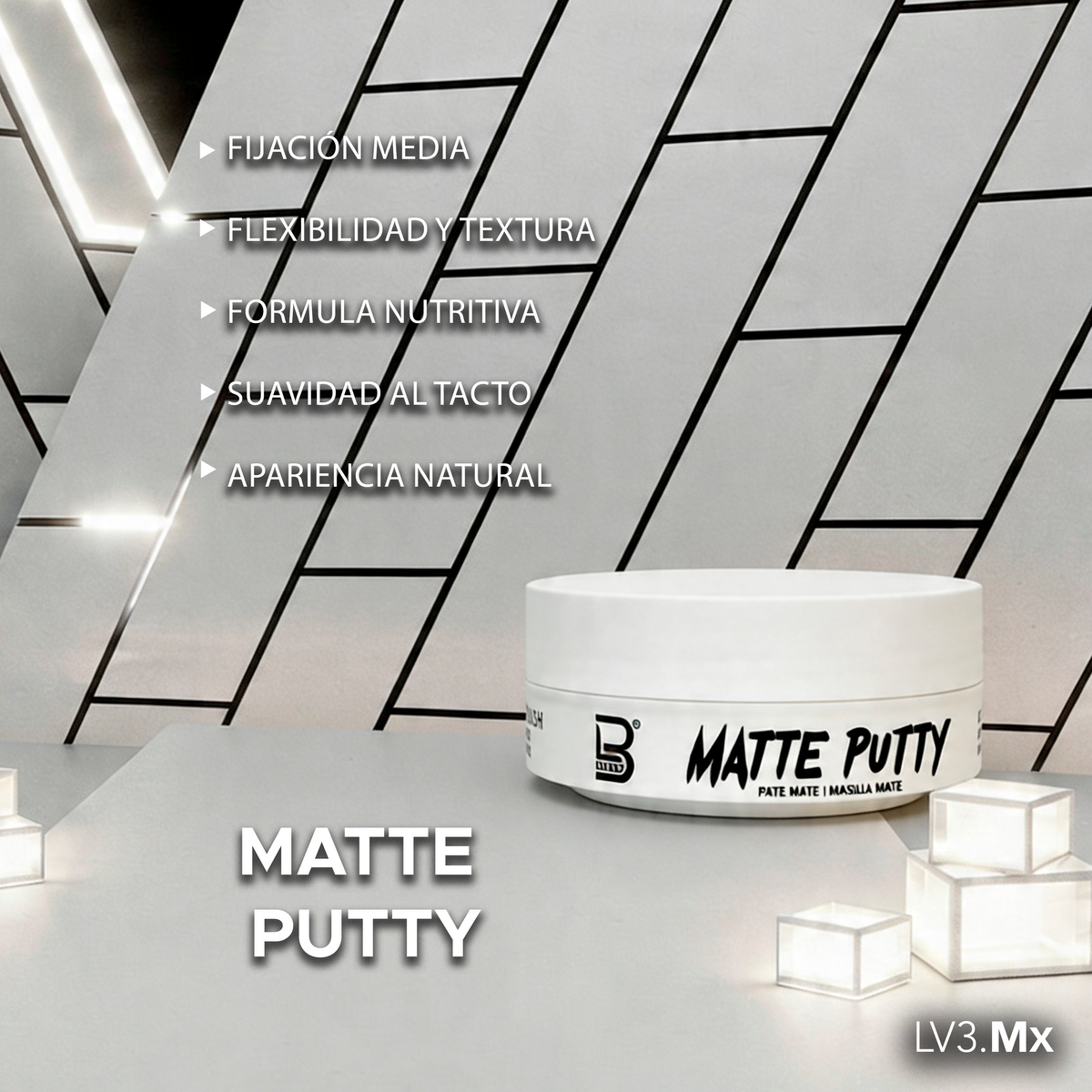L3VEL3 Matte Putty Paste 150 ml – L3VEL3 MÉXICO