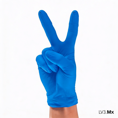 L3VEL3 NITRILE GLOVES BLUE  100CT