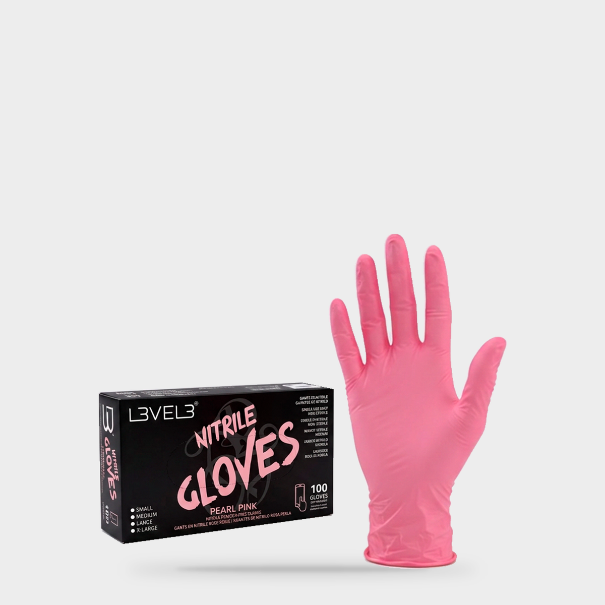 L3VEL3 Nitrile Gloves Pearl-Pink — Portada