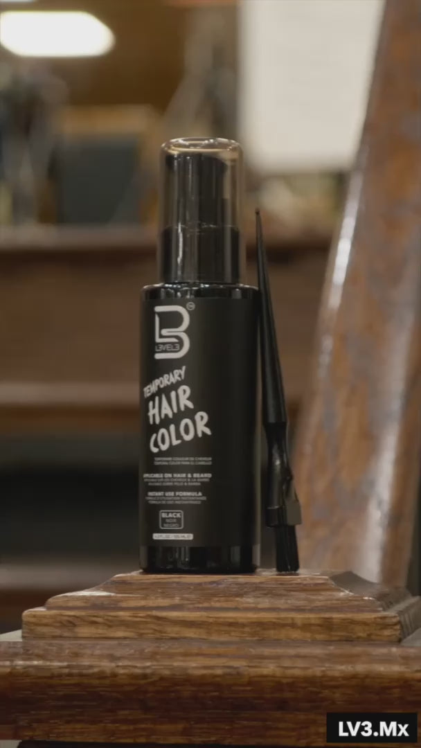 Cargar video: L3VEL3 Temporary Beard Color Black 125 ml