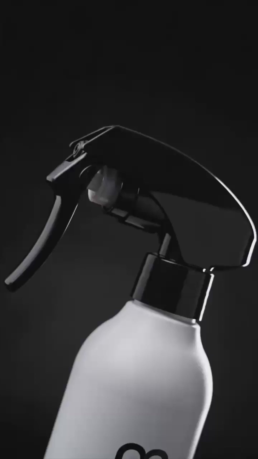 Cargar video: L3VEL3 RUBBERIZED WATER SPRAY BOTTLE WHITE
