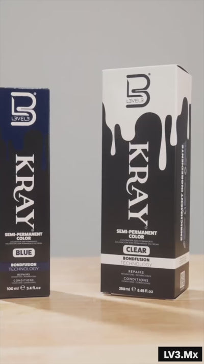 L3VEL3 CLEAR SEMI PERMANENT COLOR TUBE 250 ml