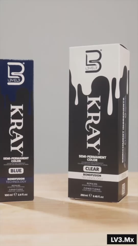 Cargar video: L3VEL3 CLEAR SEMI PERMANENT COLOR TUBE 250 ml