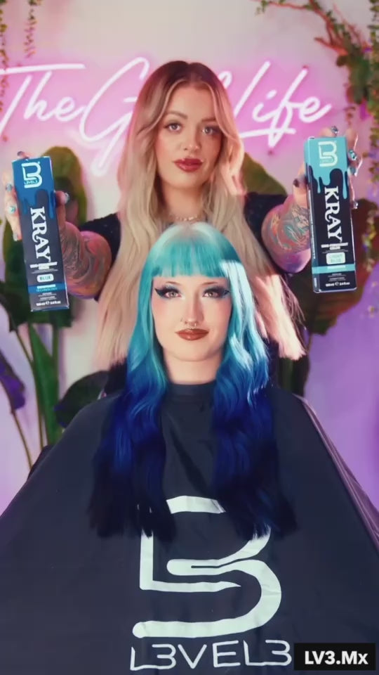 Cargar video: L3VEL3 BLUE SEMI PERMANENT COLOR TUBE 100 ml